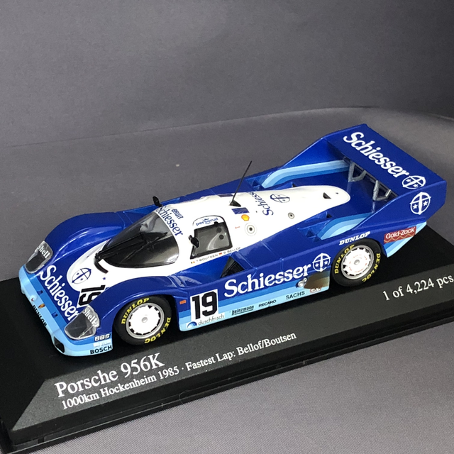 Porsche 956 Team Brun "Schiesser" Bellof/Boutsen 1'000 Km Hockenheim Minichamps 1:43