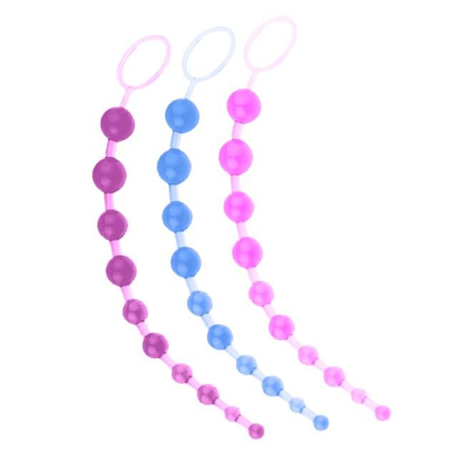 Plug Anal de Silicone com Bolinhas