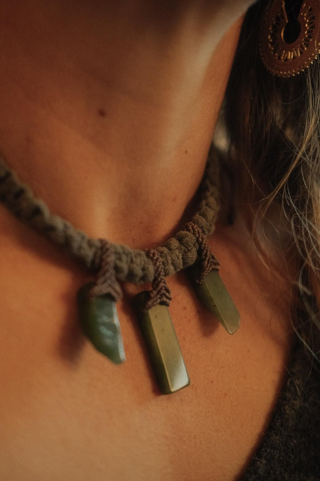 Collier tranches aventurine