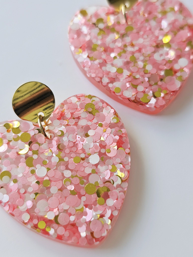 KISS&#039;KISS ROSE SAUMON PAILLETTES