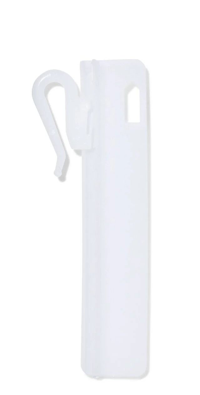 Verstelbare: Innaaibare haak microflex kunststof wit 