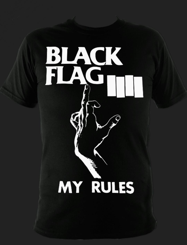 Black Flag 'My Rules' T-shirt