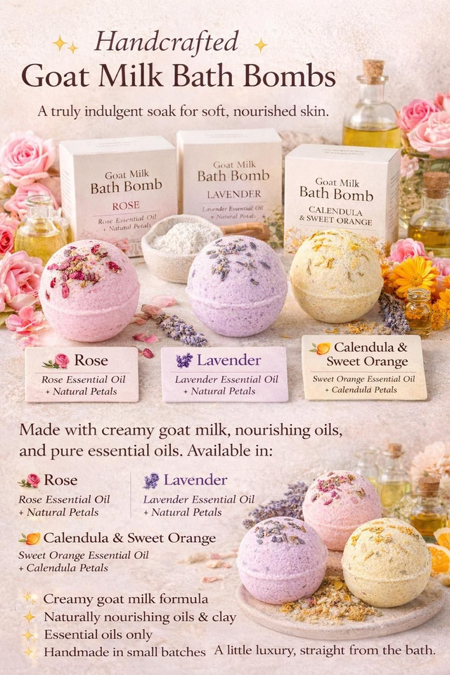 Goat Milk Bath Bombs 