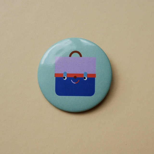 Button "Tornister blau" | Tinyday