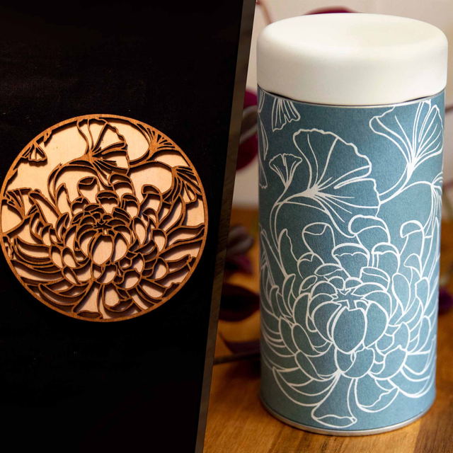 Pack complet dragon - Tasse, sous tasse + boîte à thé