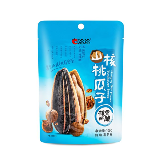 洽洽 Qia Qia 洽洽山核桃瓜子108g CC Sunflower Seeds Pecan Flavour