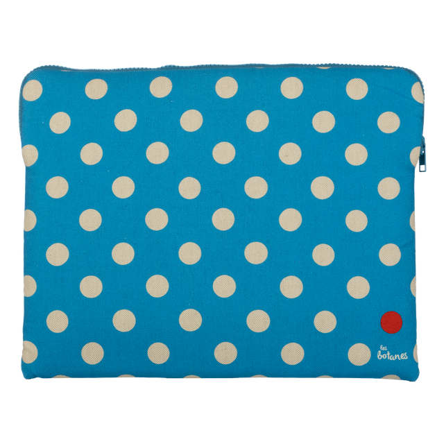 Housse Ordinateur 13 pouces - Bleu - Lin et Coton
