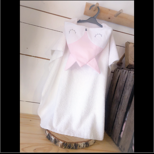 Poncho de Bain Renard Rose