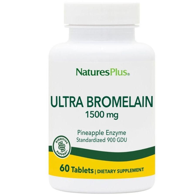 Ultra Bromelina 1500mg SinGluten 60comp NatureS Plus