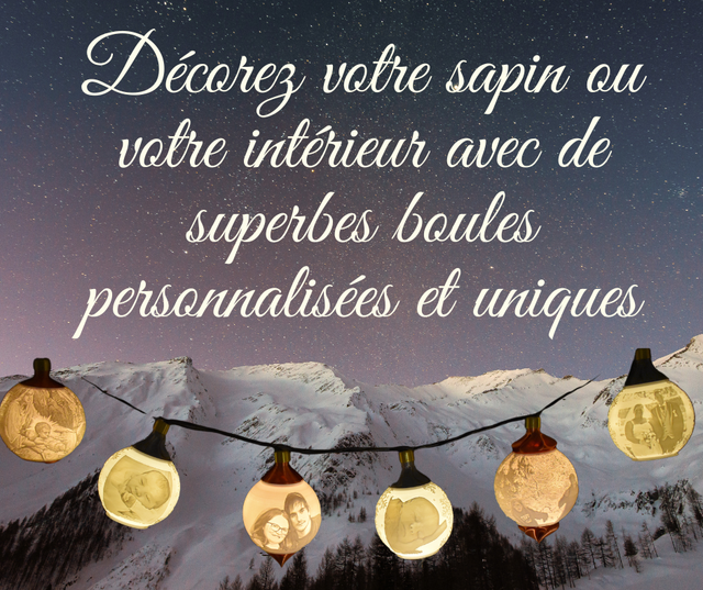 Boules de Noël personnalisées