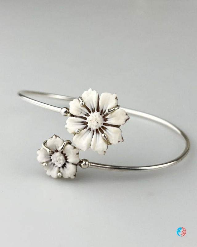 Bracciale Fiore di Positano in Cammeo