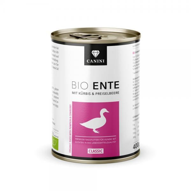 Canini - Bio Ente mit Kürbis &amp; Preiselbeere 400g