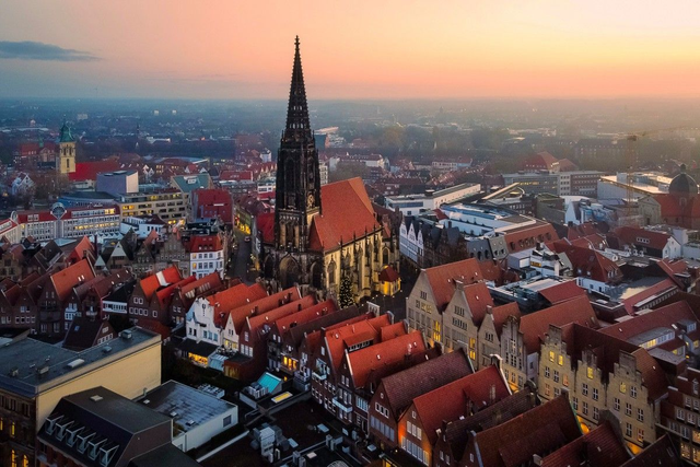 St. Lamberti aus der Luft