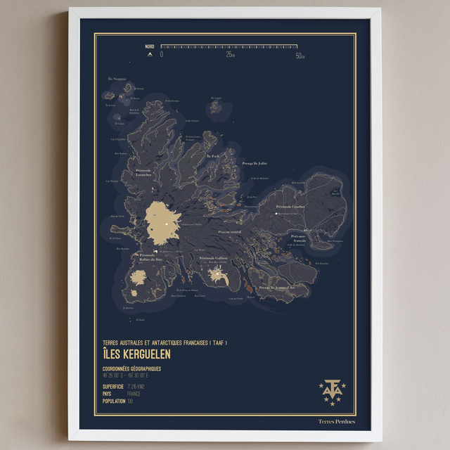 Carte - Terres australes et antarctiques françaises
