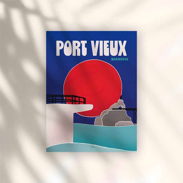 Argia I Biarritz Port Vieux - Toile 50x70cm