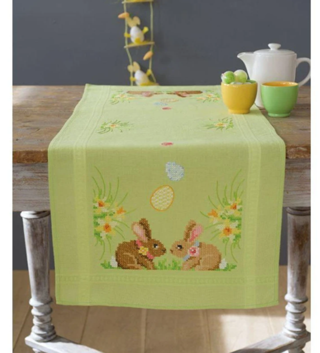Tischläufer Osterkaninchen
