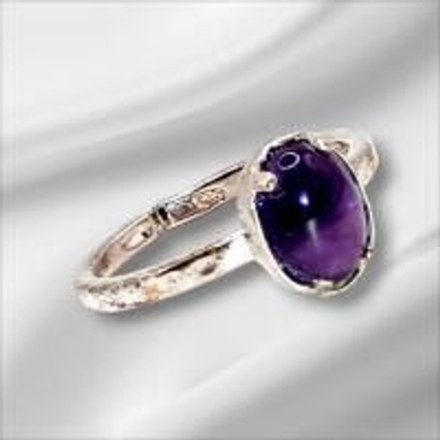 Bague &quot;Améthyste&quot; argent 925