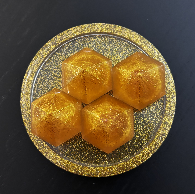 PETIT PLATEAUX AVEC DIAMANT EN RÉSINE