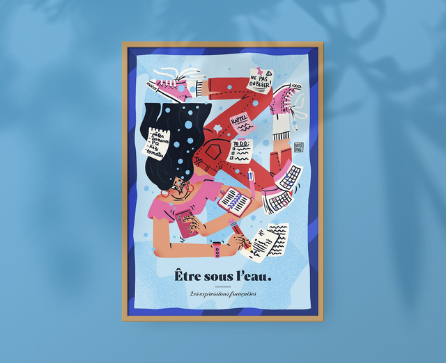 Expressions 💦 -  « Être sous l'eau 💦 »