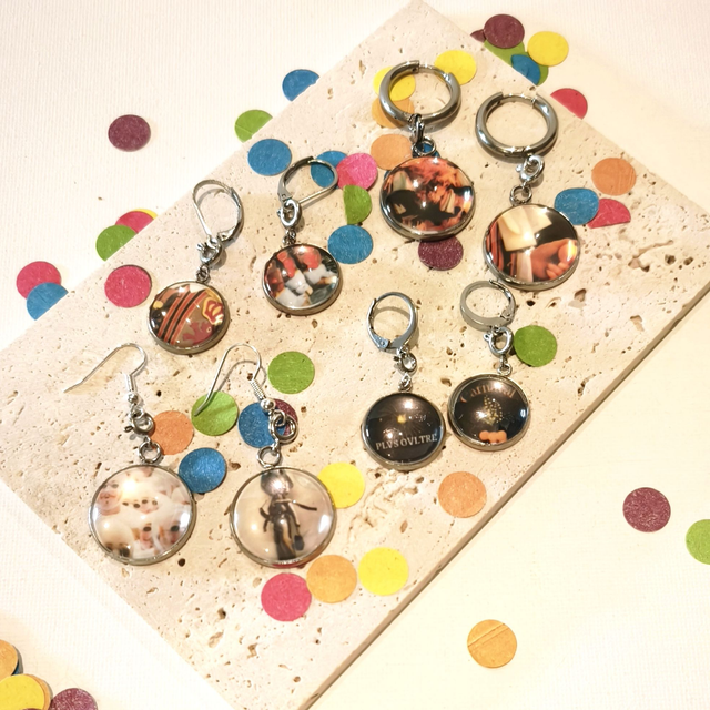 Boucles d’oreilles Acier inox hypoallergénique – Personnalisables avec charm’s