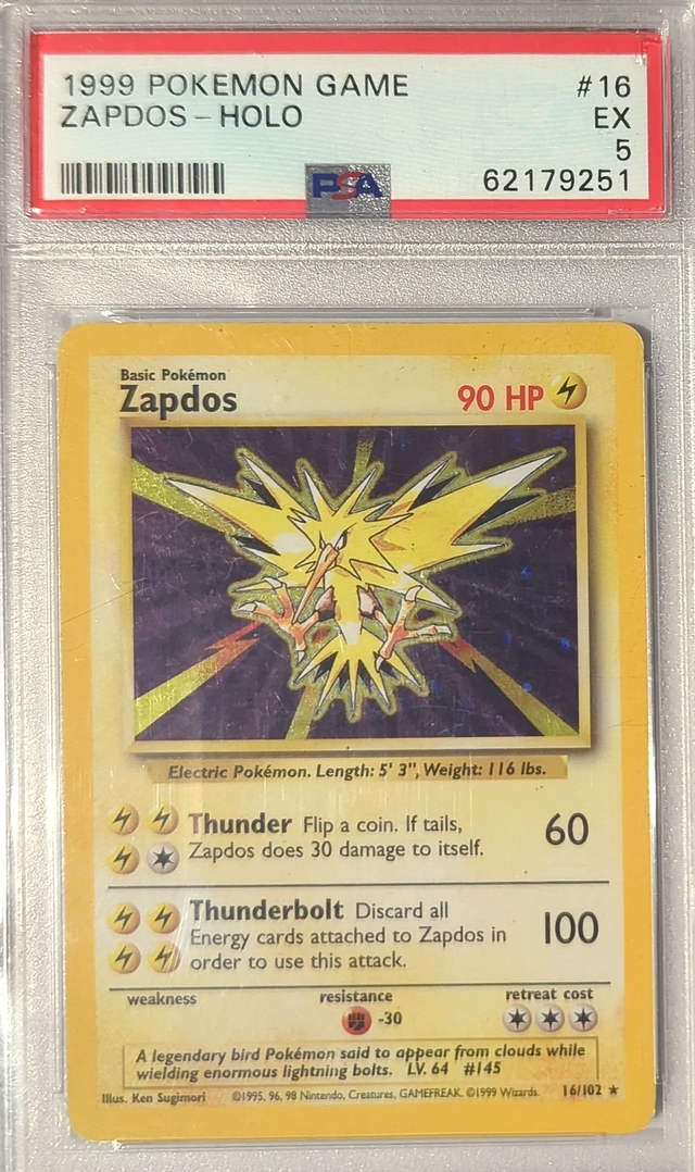 1999 Zapdos #16 - PSA 5