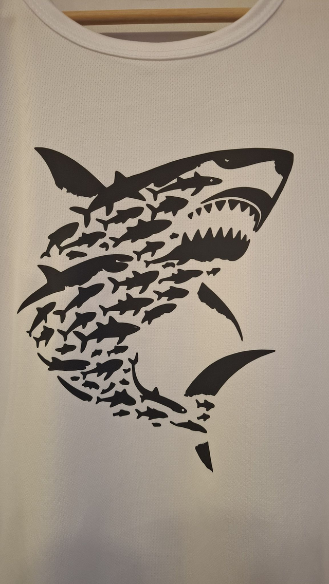 T-Shirt Squalo Bi/Ne XL