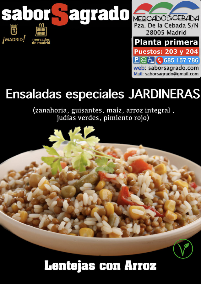 Ensaladas especiales JARDINERAS (Veganas)