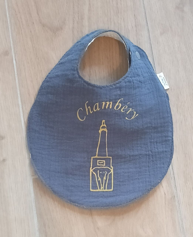 🍼 Bavoir personnalisé – Esprit Savoie &amp; Montagne 🏔️