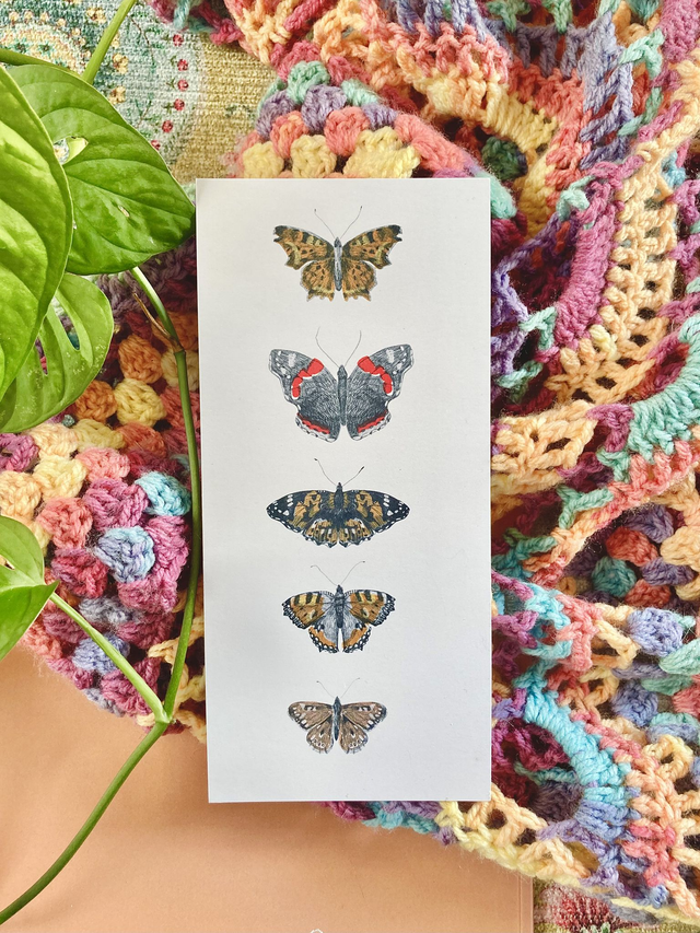 'Butterfly' postcard 