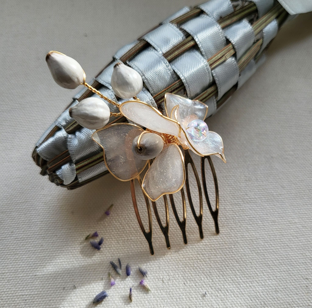  Peigne en résine pour le cortège-accessoire de Mariage