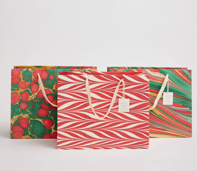 Hand Marbled Gift Bags (Large)
