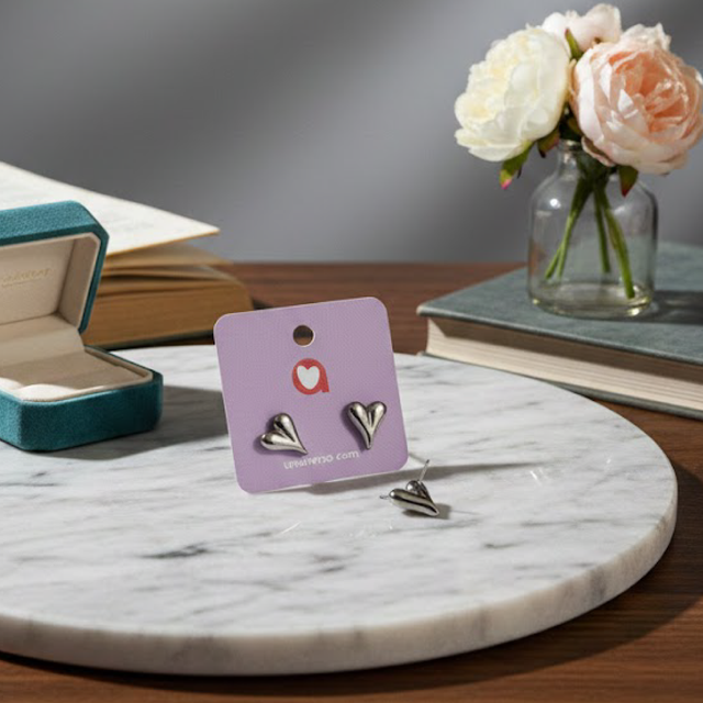 Coração Ponta Prateada