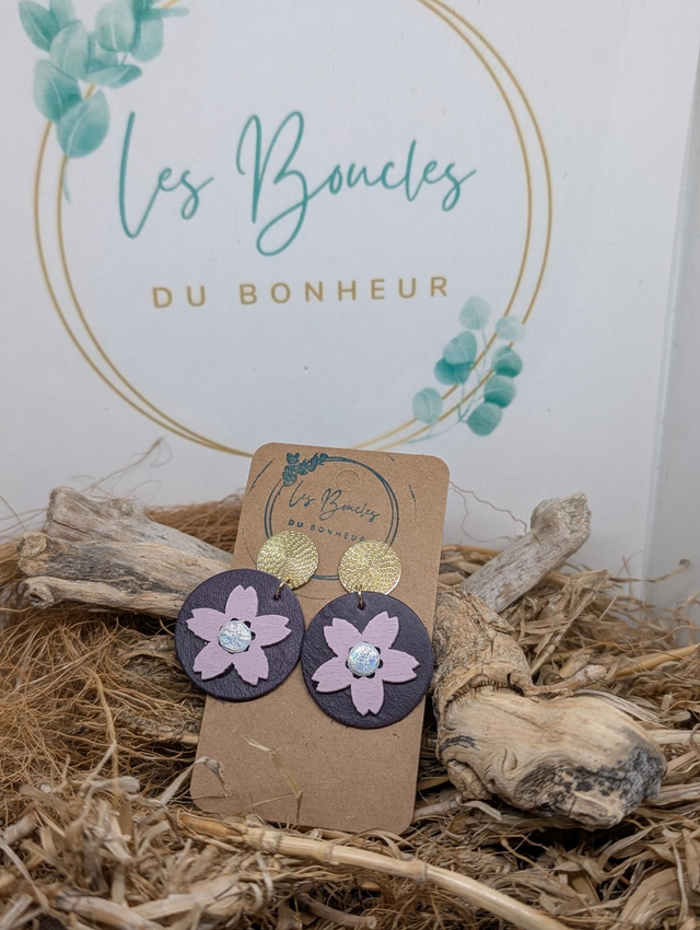 Moon fleur violet mf008