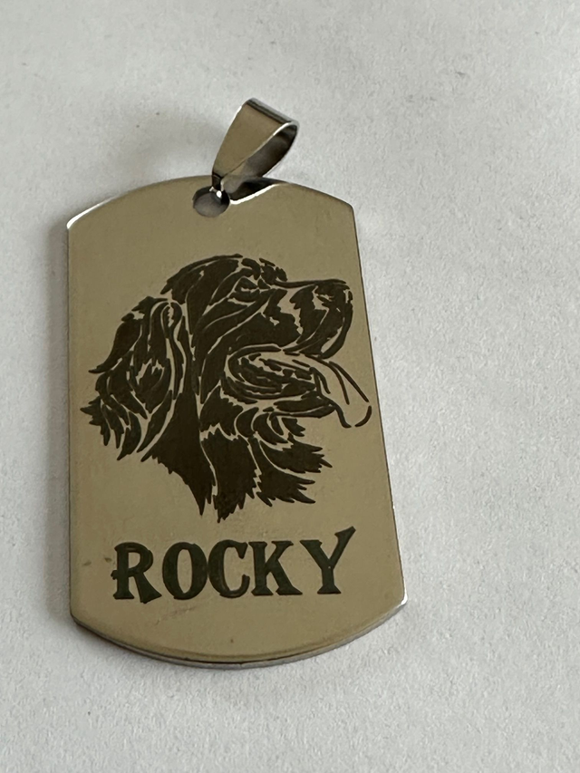 Medaille chien avec ou sans prenom