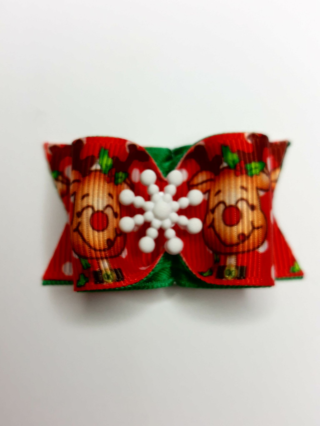 Noeud pour chien fantaisie-noel-renne-flocon de neige