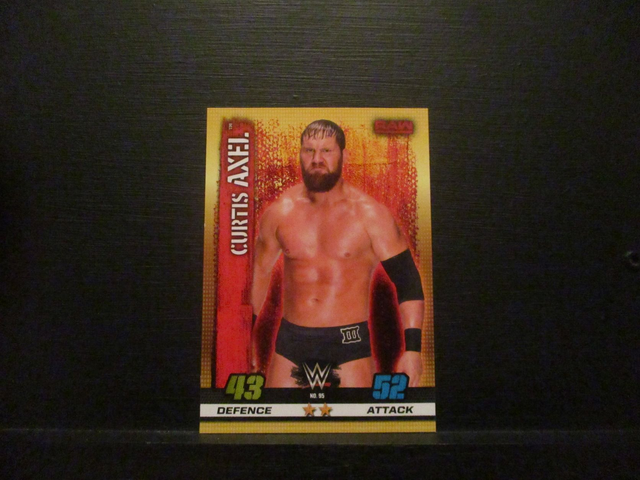 Curtis Axel - Raw Slam Attax 10th Edition Original Trading Card #95