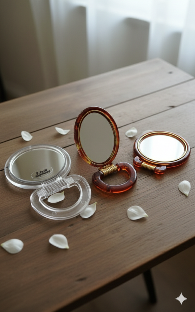 Miroir moyen à tenir ou à poser