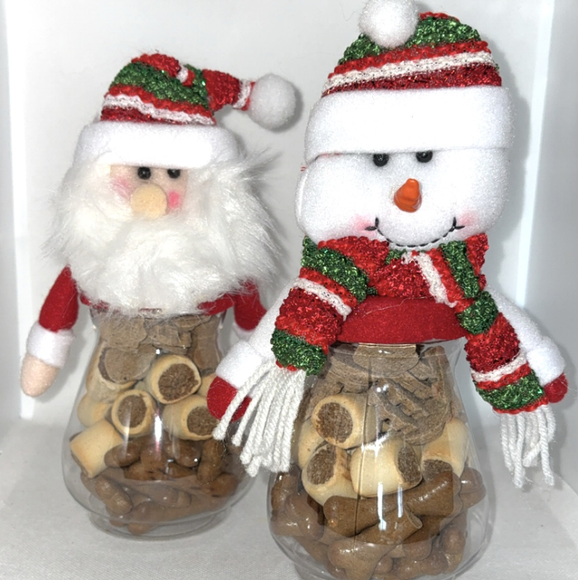 Christmas character jars 