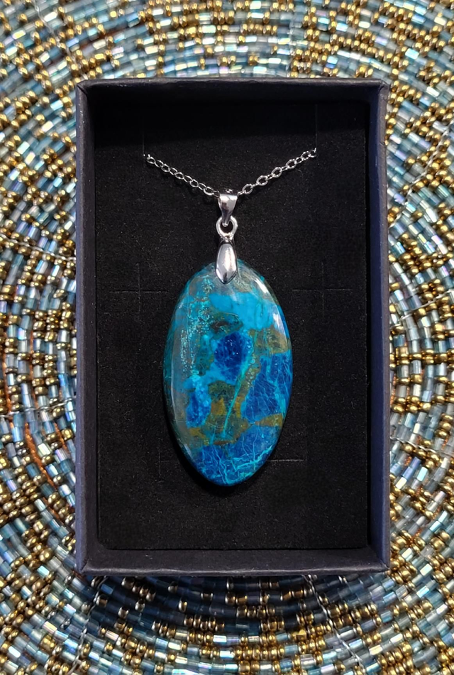 Pendentif Azurite
