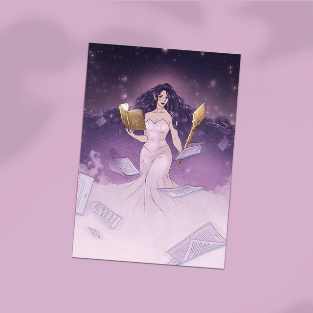 🆕 Carte postale A6 CRÉATRICE D'UNIVERS