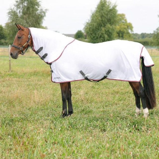 HY Hyconic Detachable Neck Fly Rug - White 
