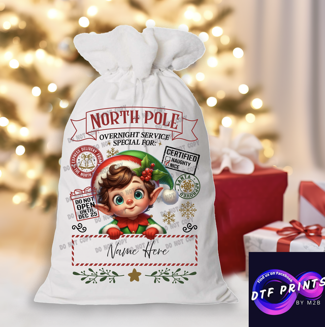 Elf Santa Sack