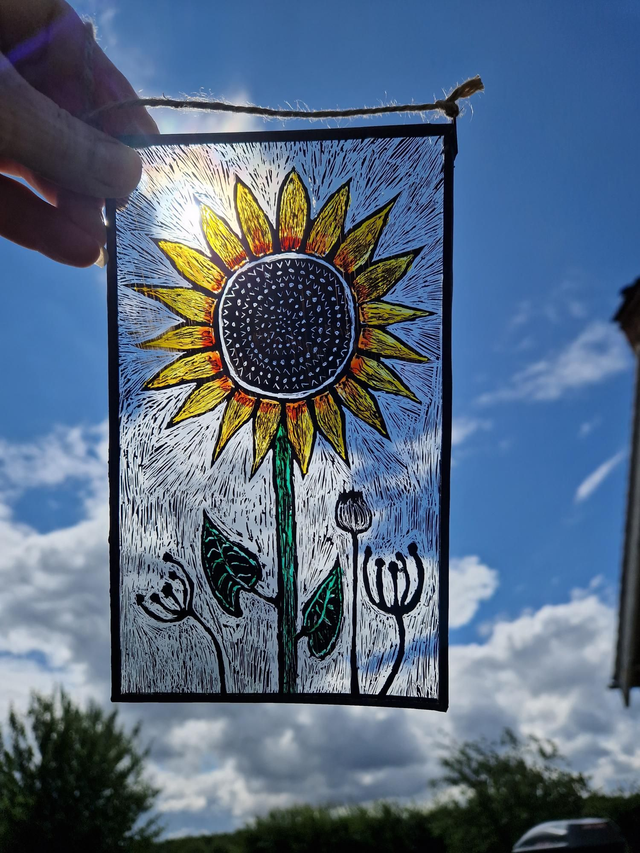 Sunflower Suncatcher