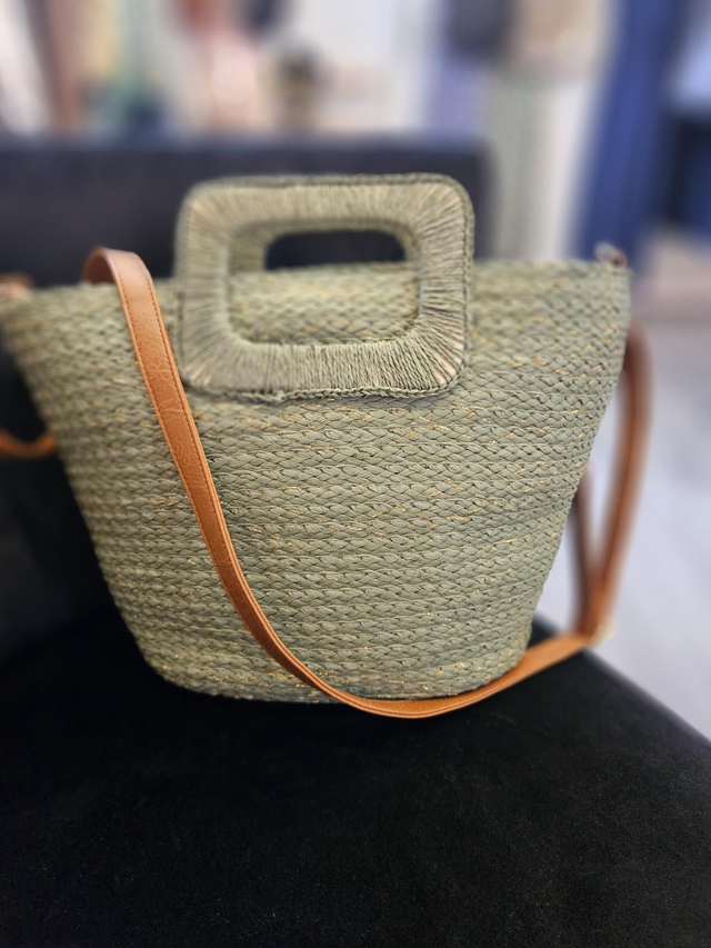 Panier paille tressée 