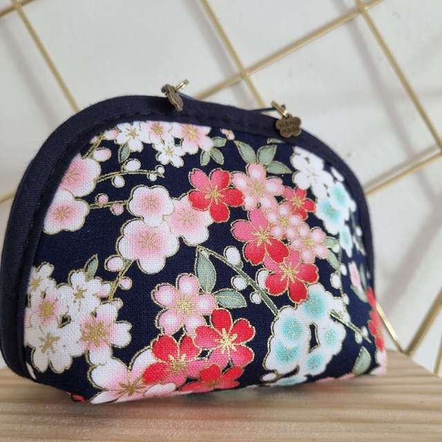 Porte-monnaie arrondi &quot;Nina&quot; bleu marine