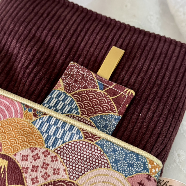 Pochette à livre et son signet Kyoto Dusk