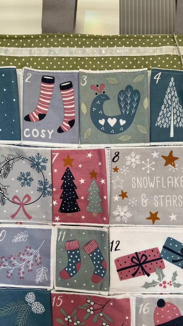 Scandi Hygge Fabric Advent Calendar with free personalised name tag