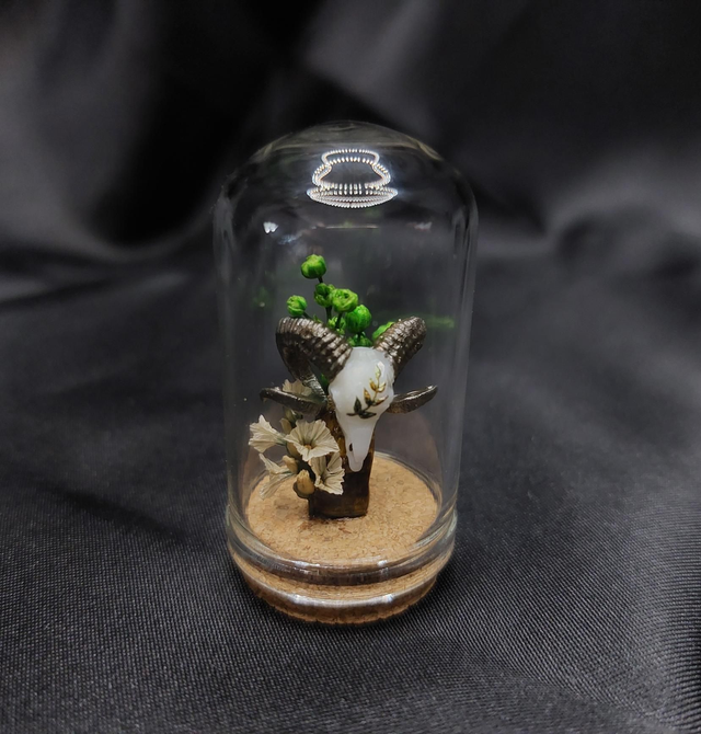 Mini-cloche bélier vert