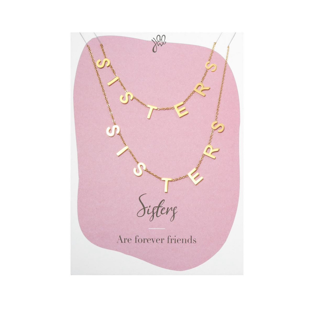 Kettingen set sisters forever friends goud