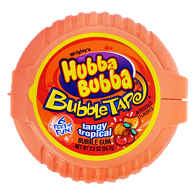 Hubba Bubba Bubble Tape Tangy Tropical (56g)